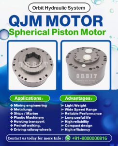 QJM Spherical Piston Hydraulic Motor Manufacturer in Ahmedabad Mumbai Pune Chennai Bangalore Hyderabad Delhi Nashik Kolkata Nagpur Coimbatore India